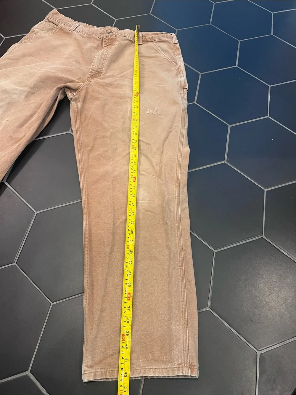 Vintage Carhartt Men's Relaxed Work Pants Cotton Canvas Worn in Distressed 40/32